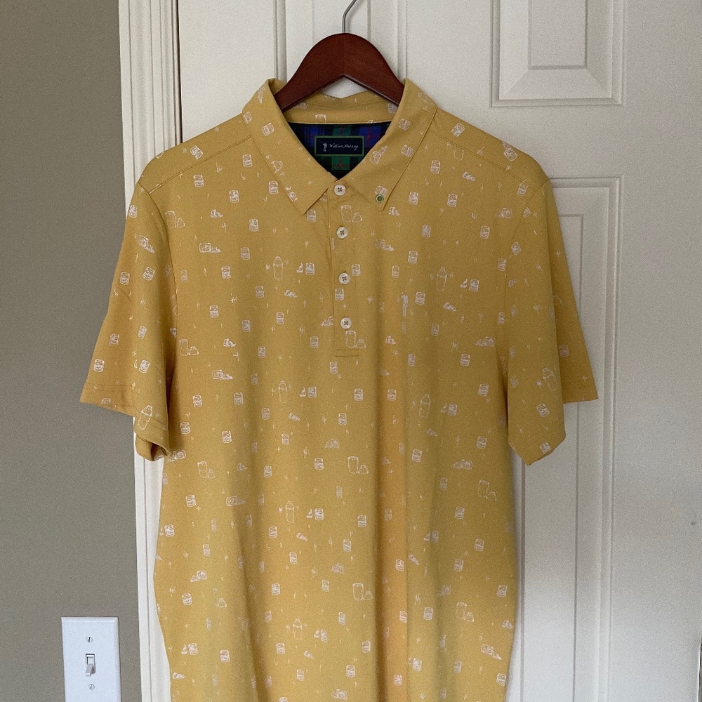 William Murray Golf Polo - L - Yellow